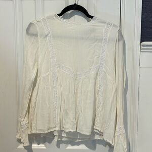 Cream lace top